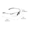 Allen Co Trigger Metal Frame Shooting Safety Glasses, Clear Lenses, ANSI Z87.1+ & CE Rated 2368 - alternate 2